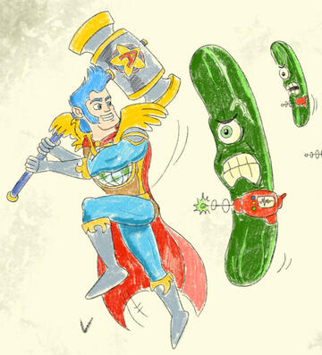 Captain Azeroth colouring book and pencils set from the Know-Lodge